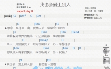 辛晓琪《我也会爱上别人》吉他谱_G调吉他弹唱谱_和弦谱