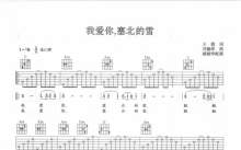 周琪华《我爱你塞北的雪》吉他谱_C调吉他弹唱谱