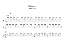 Ed Sheeran《Shivers》鼓谱_架子鼓谱