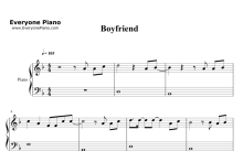 JustinBieber《Boyfriend》钢琴谱