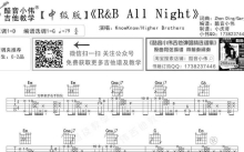 KnowKnow《R&B All Night》吉他谱_G调吉他弹唱谱_中级版