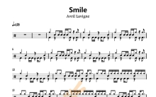 Avril Lavigne《Smile》鼓谱_架子鼓谱