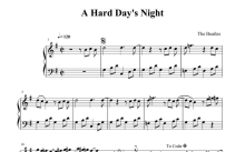 The Beatles乐队《A Hard Day's Night》钢琴谱