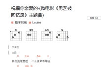 筷子兄弟《祝福你亲爱的》吉他谱_C调吉他弹唱谱_和弦谱