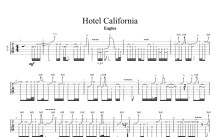 加州旅馆《Hotel California》吉他谱_电吉他谱_Solo尾奏