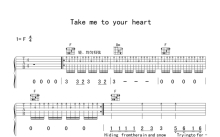 张学友《Take me to your heart》吉他谱_吉他弹唱谱_英文版