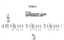 酷玩乐队《Yellow》吉他谱_吉他弹唱谱