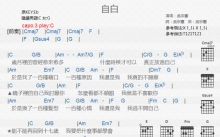 吴宗宪《自白》吉他谱_C调吉他弹唱谱_和弦谱