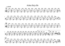 Achim Reiche《Aloha Heja He》鼓谱_架子鼓谱