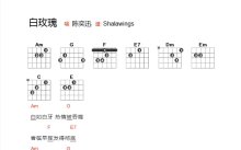 陈奕迅《白玫瑰》吉他谱_吉他弹唱谱_和弦谱