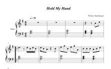 Lady Gaga《Hold My Hand》钢琴谱