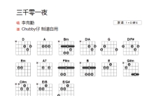 李克勤《三千零一夜》吉他谱_D调吉他弹唱谱_和弦谱