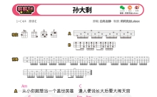 白亮/赵静《孙大剩》_尤克里里谱