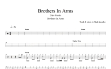 Dire Straits《Brothers In Arms》鼓谱_架子鼓谱