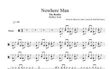 The Beatles《Nowhere Man》鼓谱_架子鼓谱