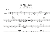 Coldplay《In My Place》鼓谱_架子鼓谱