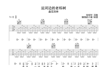 盘尼西林《运河边的老栎树》吉他谱_C调吉他弹唱谱