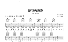 阿悄《陪我去流浪》吉他谱_C调吉他弹唱谱