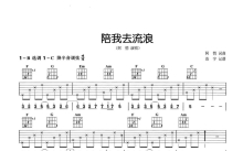 阿悄《陪我去流浪》吉他谱_C调吉他弹唱谱