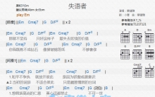 蔡健雅《失语者》吉他谱_G调吉他弹唱谱_和弦谱