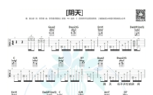 莫文蔚《阴天》吉他谱_G调吉他弹唱谱_和弦谱