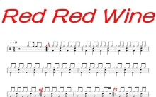 UB40《Red Red Wine》鼓谱_架子鼓谱