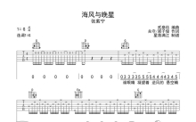 张紫宁《海风与晚星》吉他谱_G调吉他弹唱谱