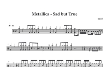 Metallica《Sad But True》鼓谱_架子鼓谱