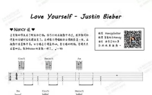Justin Biebe《love yourself》吉他谱_吉他弹唱谱