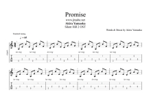 《Promise》吉他谱_吉他独奏谱