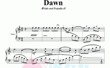 《Dawn傲慢与偏见》钢琴谱