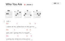 Jessie J《who you are》吉他谱_G调吉他弹唱谱_和弦谱