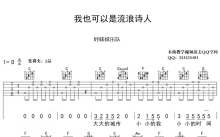 好妹妹乐队《我也可以是流浪诗人》吉他谱_吉他弹唱谱