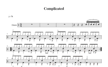 Avril Lavigne艾薇儿《Complicated》鼓谱_架子鼓谱