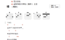 花儿乐队《糖》吉他谱_C调吉他弹唱谱_和弦谱