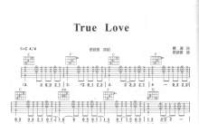 蔡健雅《True Love》吉他谱_C调吉他弹唱谱