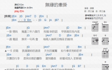 陈雷《无缘的牵挂》吉他谱_E调吉他弹唱谱_和弦谱