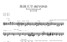 BEYOND《海阔天空》钢琴谱_键盘谱