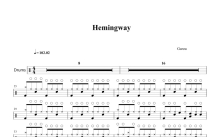 Garou《Hemingway》鼓谱_架子鼓谱