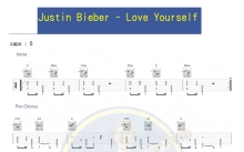 Justin Bieber《Love Yourself》吉他谱_吉他弹唱谱
