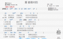 胡夏《爱都是对的》吉他谱_G调吉他弹唱谱_和弦谱