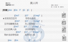 李玲玉《美人吟》吉他谱_D调吉他弹唱谱_和弦谱