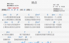 胡夏《燃点》吉他谱_A调吉他弹唱谱_和弦谱
