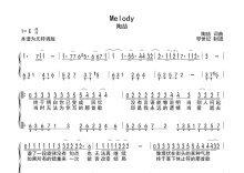 陶喆《Melody》钢琴谱_数字简谱双手