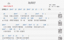 梁静茹《为我好》吉他谱_G调吉他弹唱谱_和弦谱