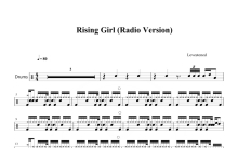 Lovestoned《Rising Girl》鼓谱_Radio Version架子鼓谱