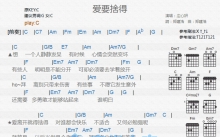 庄心妍《爱要舍得》吉他谱_C调吉他弹唱谱_和弦谱