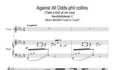 Phil Collins《Against All Odds》钢琴谱