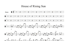 群星《House of the Rising Sun》鼓谱_架子鼓谱