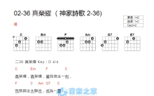 神家诗歌2-36《真荣耀》吉他谱_C调吉他弹唱谱_和弦谱